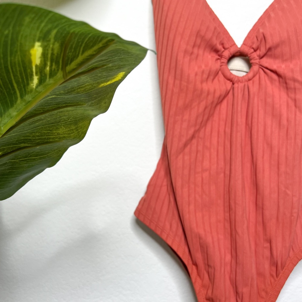 Coral One Piece Bathing Suit
